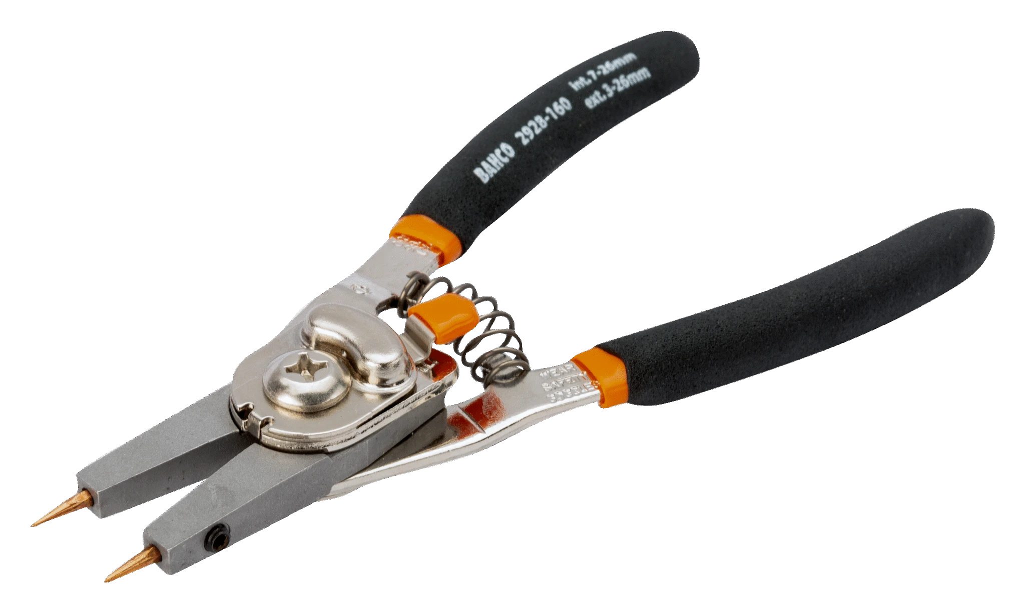 Bahco İç ve Dış Segman Kelepçeleri Sıfırlanabilir Pense 160 mm  2928-160