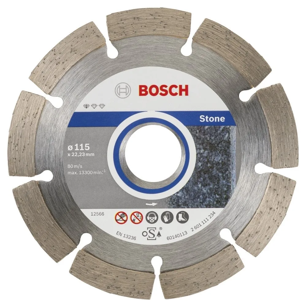 Havasis A.Ş. Bosch - Standard Seri Taş İçin, 9+1 Elmas Kesme Diski Set 115 mm