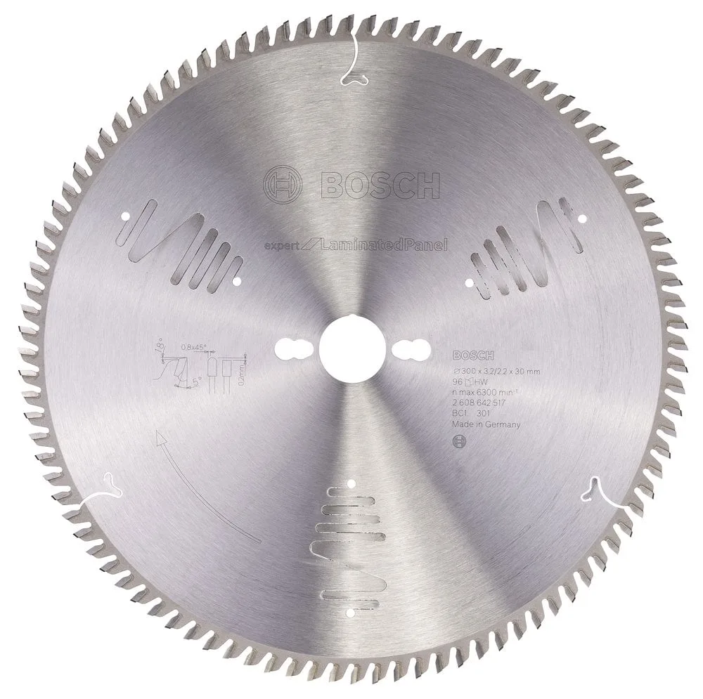 Havasis A.Ş. Bosch - Expert Serisi Lamine Panel için Daire Testere Bıçağı 300*30 mm 96 Diş