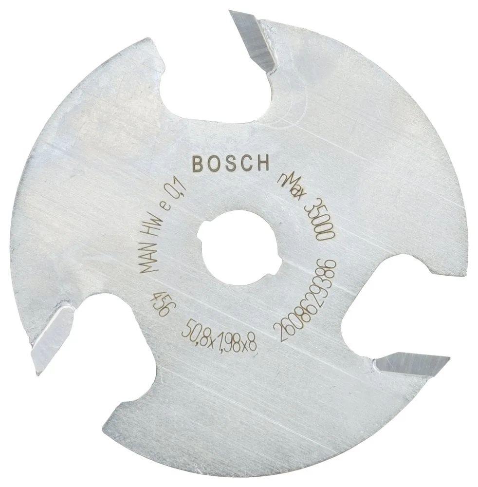 Bosch - Expert Serisi Ahşap İçin Üç Bıçaklı, Sert Metal Diskli Kanal Freze 8*50,8*2 mm
