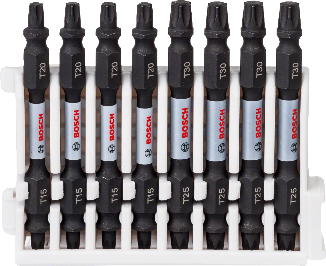 Bosch - Impact Control Serisi Çift Taraflı Vidalama Ucu 8'li T15/20x4 T25/30x4 *65mm