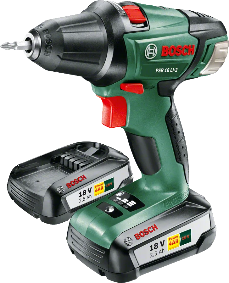 Bosch PSR 18 LI-2  Akülü Vidalama Makinesi - Çift Akülü