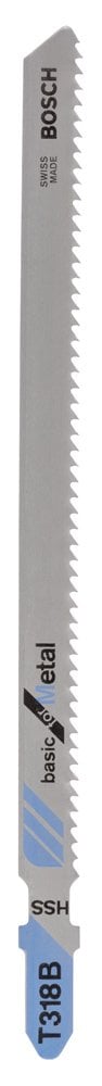 Bosch - Economic Series T 318 B Jigsaw Blade for Metal - Pack of 5