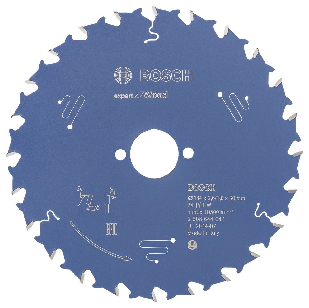 Bosch - Expert Series Circular Saw Blade for Wood 184*30 mm 24 Teeth