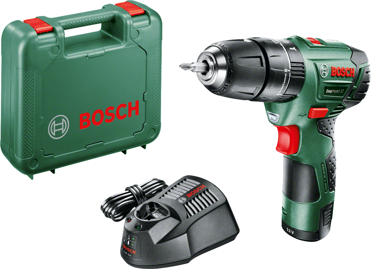Bosch Easy Impact 12 Impact Drill (2.5 AH Single Battery)