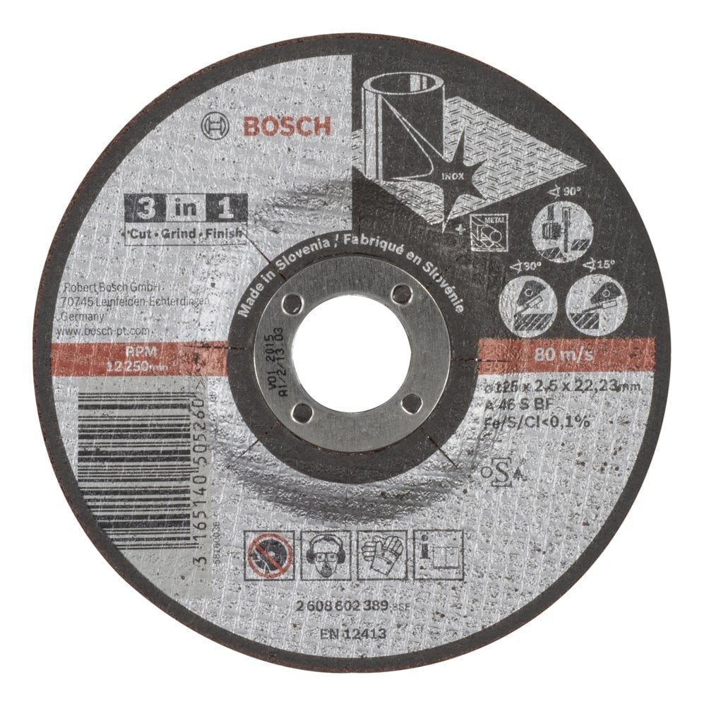Bosch - 125*2.5 mm Cutting, Grinding, Final Polishing 3in1 Disc