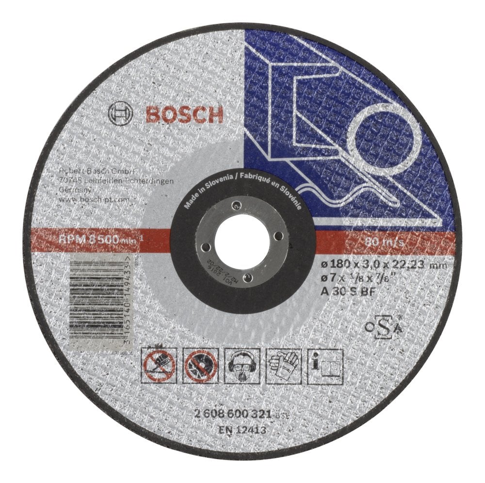 Bosch - 180 * 3.0 mm Expert Series Flat Metal Cutting Disc (Stone)