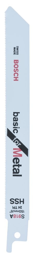 Bosch - Basic Series Sabre Saw Blade for Metal S 918 AF - 2 Pieces