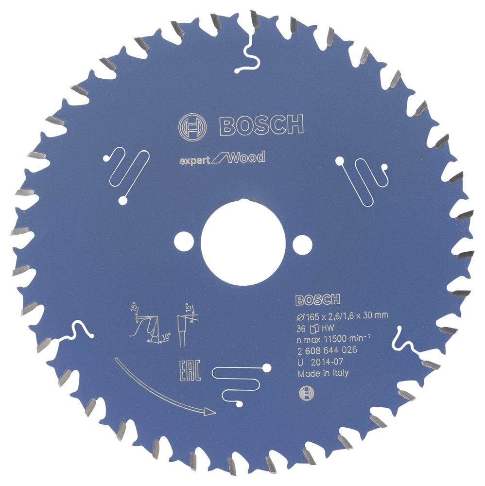 Bosch - Expert Series Circular Saw Blade for Wood 165*30 mm 36 Teeth