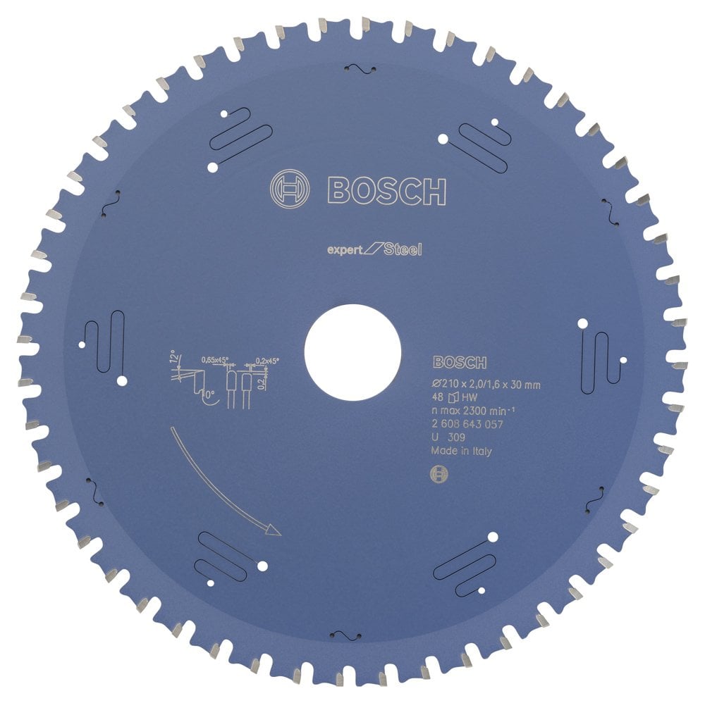 Bosch - Expert Series Circular Saw Blade for Metal 210*30 mm 48 Teeth