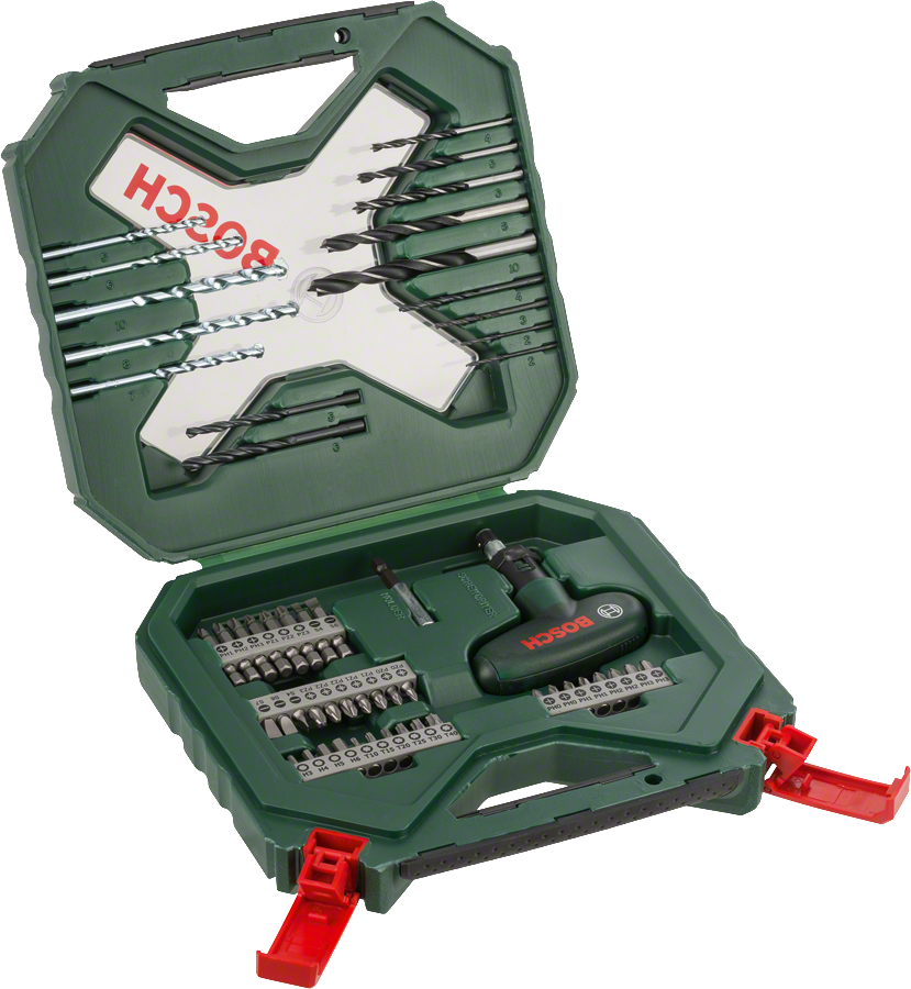 Bosch - X-Line 54 Piece Ratchet Hand Screwdriver Mixed Accessory Set