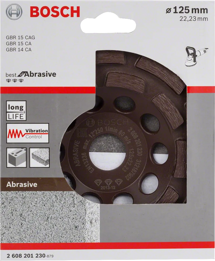 Bosch - Best Serisi Aşındırıcı Malzemeler İçin Elmas Çanak Disk 125 mm