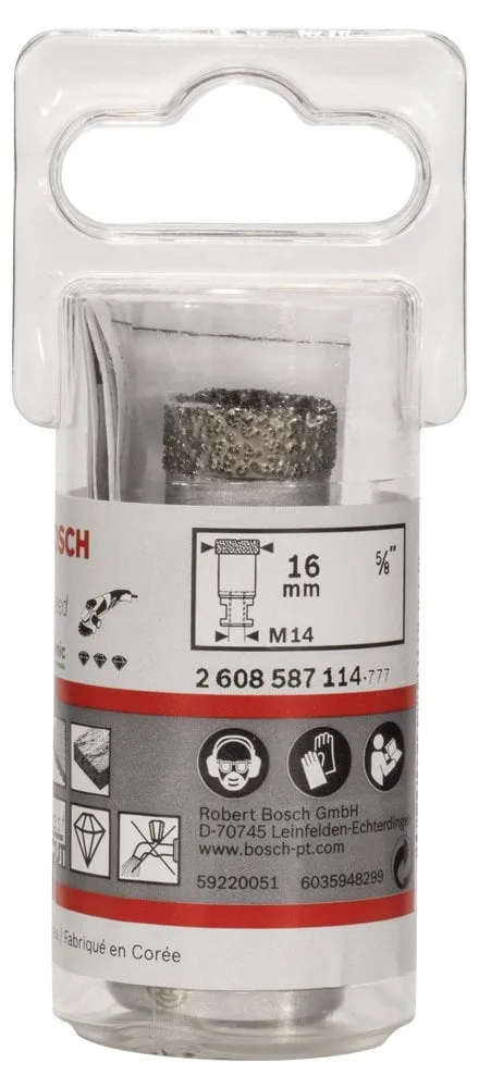 Bosch - Best Serisi, Taşlama İçin Seramik Kuru Elmas Delici 16*30 mm
