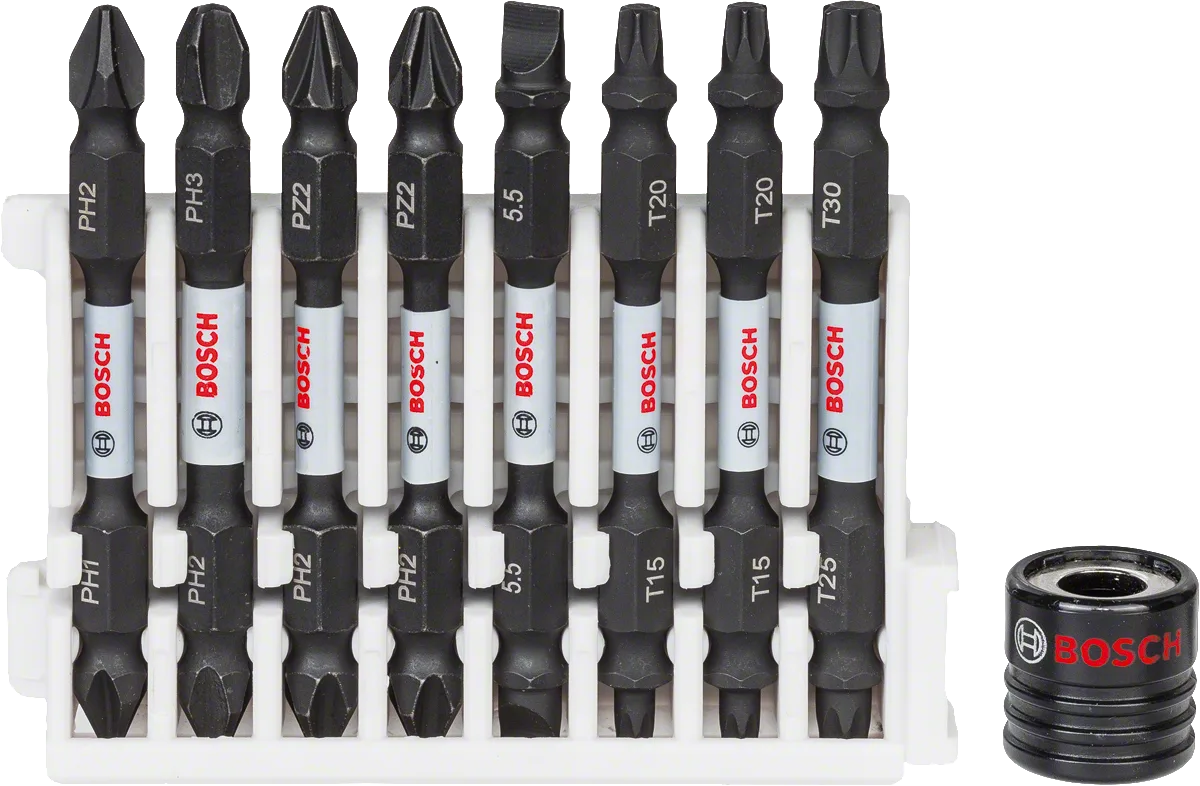 Bosch - Impact Control Serisi Çift Taraflı Vidalama Ucu 9'lu Set *65mm