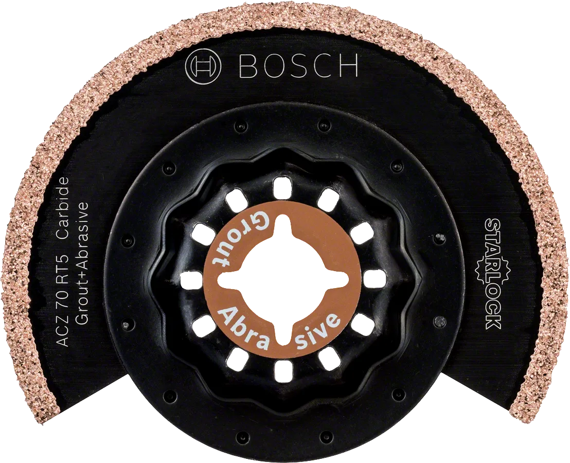 Bosch - Starlock - ACZ 70 RT5 - Carbide RIFF Zımpara Uçlu Dar Kesim Segman Testere Bıçağı 50 Kum Kalınlığı 1'li