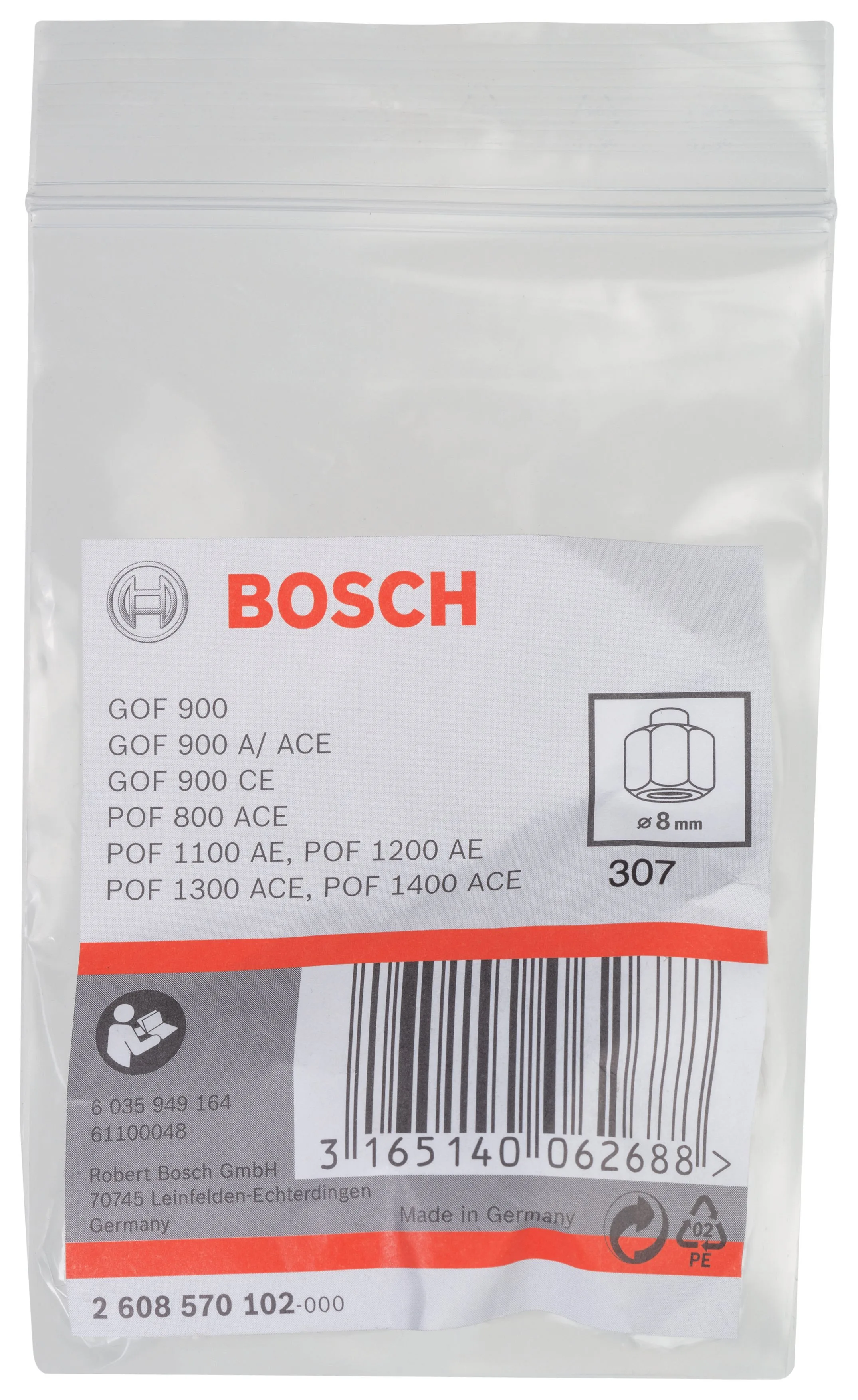 Bosch - 8 mm cap 19 mm Anahtar Genisligi Penset