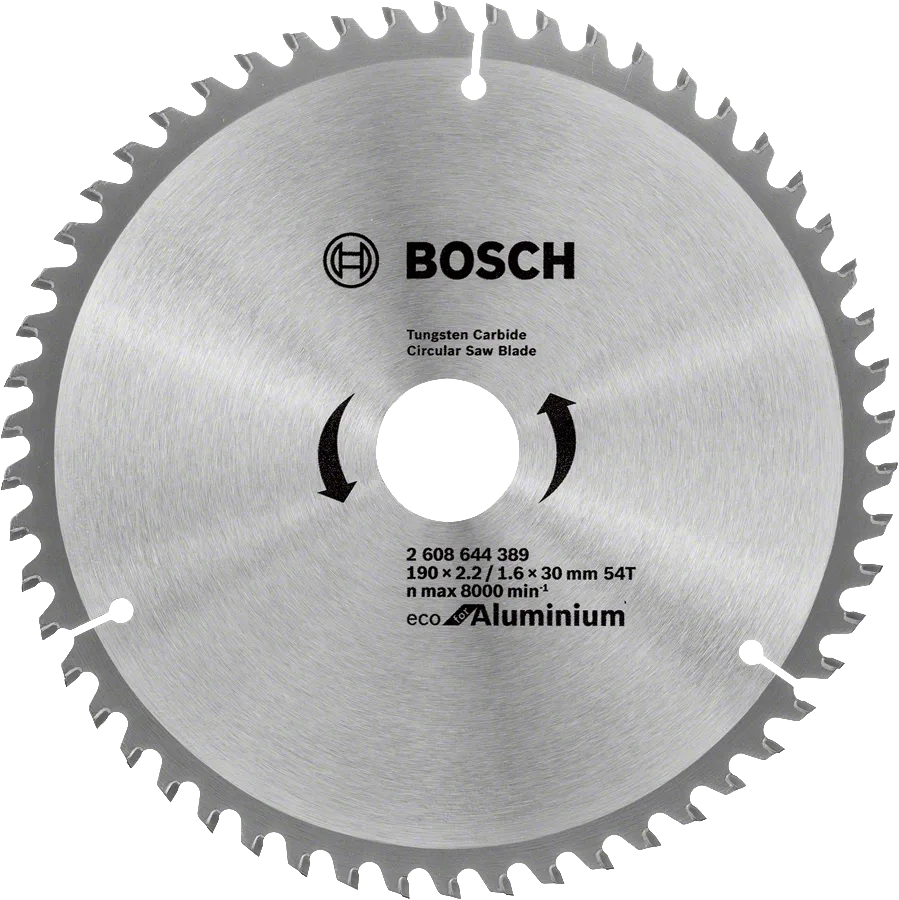 Bosch - Optiline Eco Serisi Alüminyum için Daire Testere Bıçağı 190*30 54 Diş