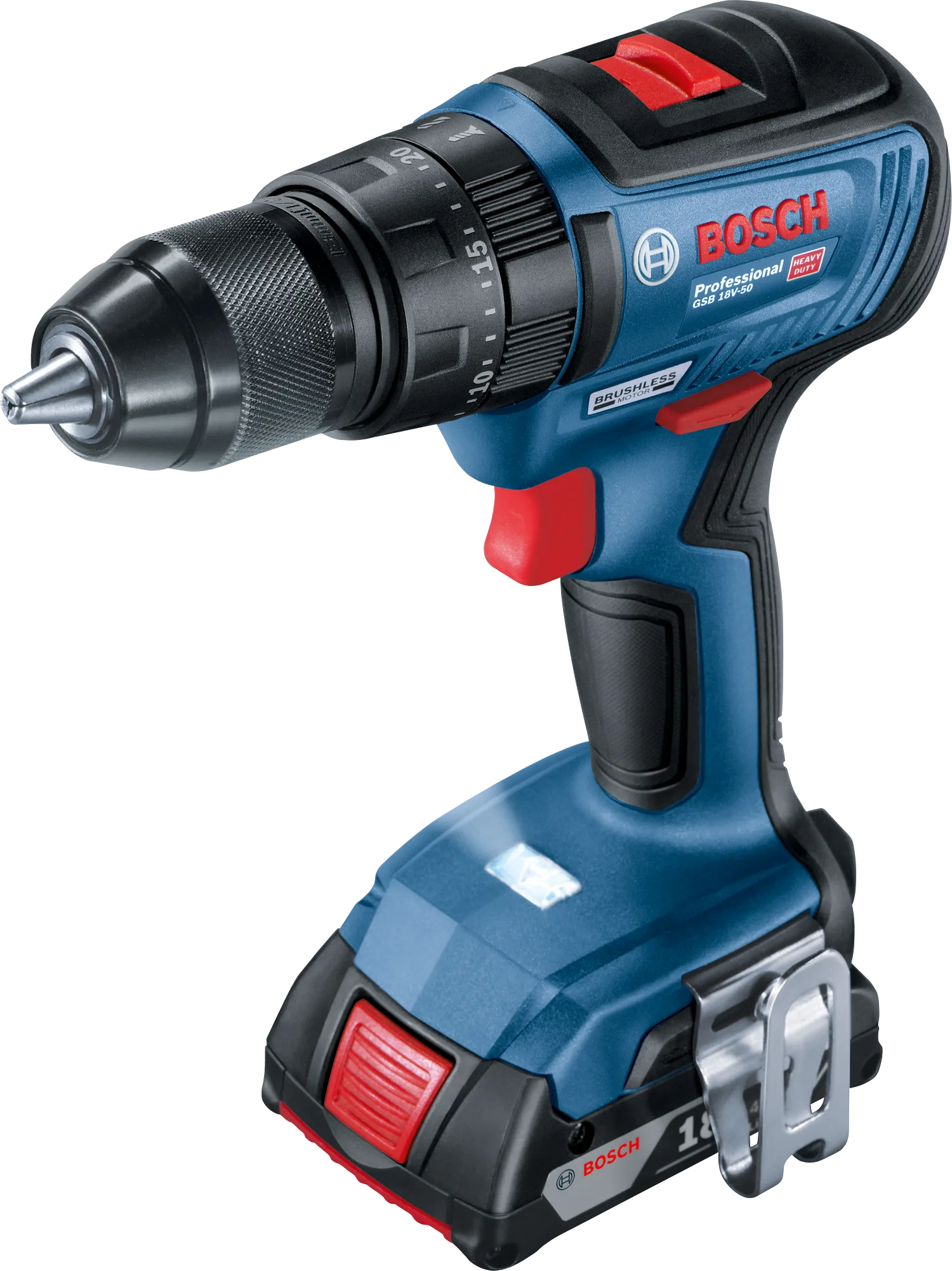 Bosch Professional GSB 18V-50 Akülü Darbeli Vidalama Makinesi (2x5.0Ah; L-Boxx)