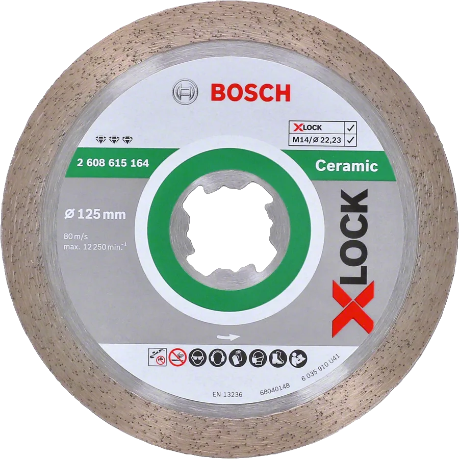 Bosch - X-LOCK - Best Serisi Seramik İçin, Elmas Kesme Diski 125 mm