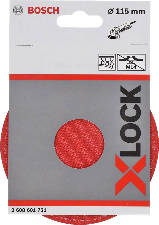 Bosch - X-LOCK - 115 mm M14 Kağıt Zımparalar için Taban
