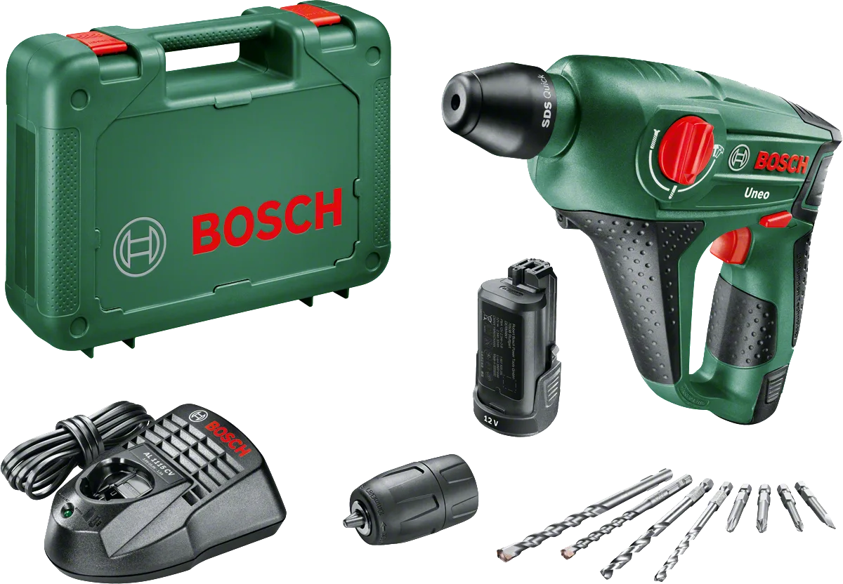 Bosch UNEO 12 LI Çift Akülü Kırıcı Delici (2 x 2,0 Ah)